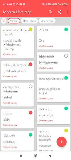 Play Modern Note Taking app as an online game Modern Note Taking app with UptoPlay