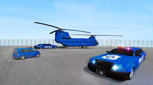 Play Modern Police Car Transporter Truck 2021 as an online game Modern Police Car Transporter Truck 2021 with UptoPlay
