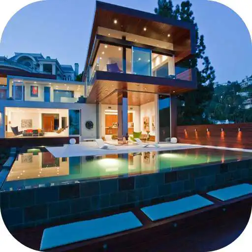 Run free android online Modern Pool House Design APK