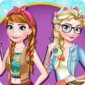Free play online Modern Sisters Elsa and Anna APK
