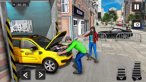 Play Modern Taxi Driving Simulation as an online game Modern Taxi Driving Simulation with UptoPlay