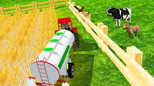 Play Modern Tractor Farming 2021 - New Tractor Games as an online game Modern Tractor Farming 2021 - New Tractor Games with UptoPlay