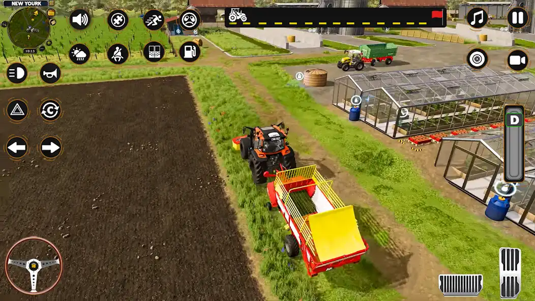 Play Modern US Tractor Farming Game as an online game Modern US Tractor Farming Game with UptoPlay