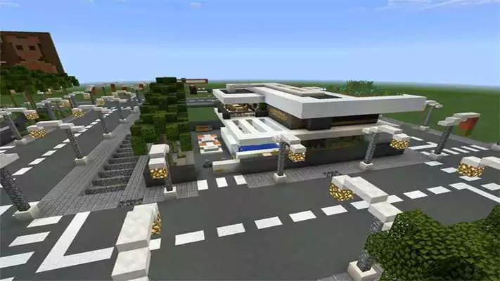 Play Modern Village Map For MCPE