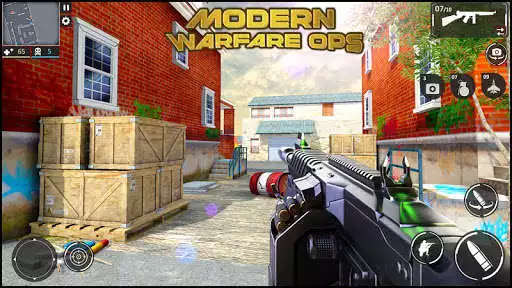 Play Modern Warfare Ops: FPS Shooter - Shooting Games as an online game Modern Warfare Ops: FPS Shooter - Shooting Games with UptoPlay