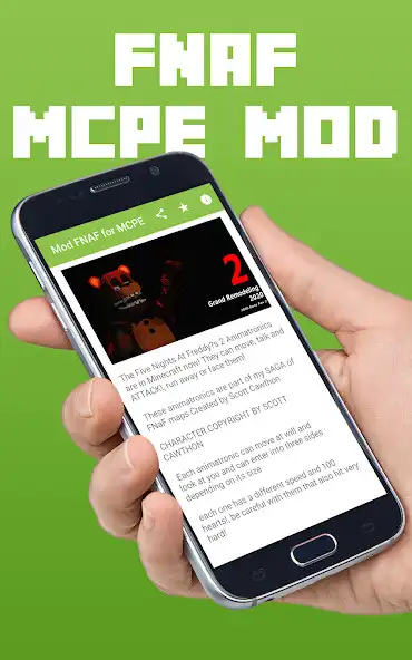 Play Mod FNAF 2 for MCPE  and enjoy Mod FNAF 2 for MCPE with UptoPlay
