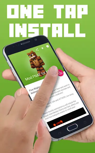 Play Mod FNAF 2 for MCPE as an online game Mod FNAF 2 for MCPE with UptoPlay