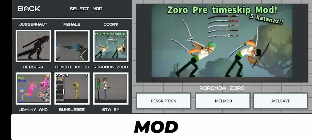 Play Mod For Melon Playground as an online game Mod For Melon Playground with UptoPlay