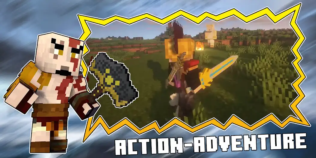 Play Mod God Of War Minecraft as an online game Mod God Of War Minecraft with UptoPlay