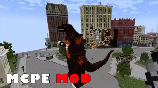 Play Mod Godzilla Minecraft as an online game Mod Godzilla Minecraft with UptoPlay