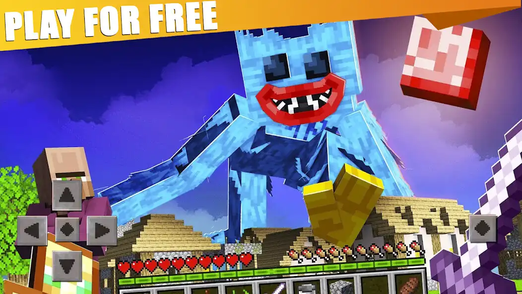 Play Mod Huggy Wuggy for Minecraft  and enjoy Mod Huggy Wuggy for Minecraft with UptoPlay