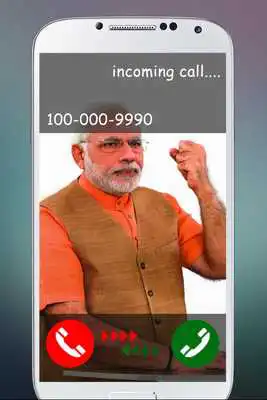 Play Modi Fake Call  SMS