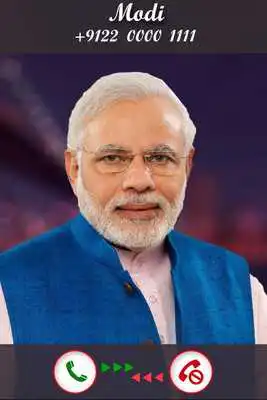 Play Modi Fake Call  SMS