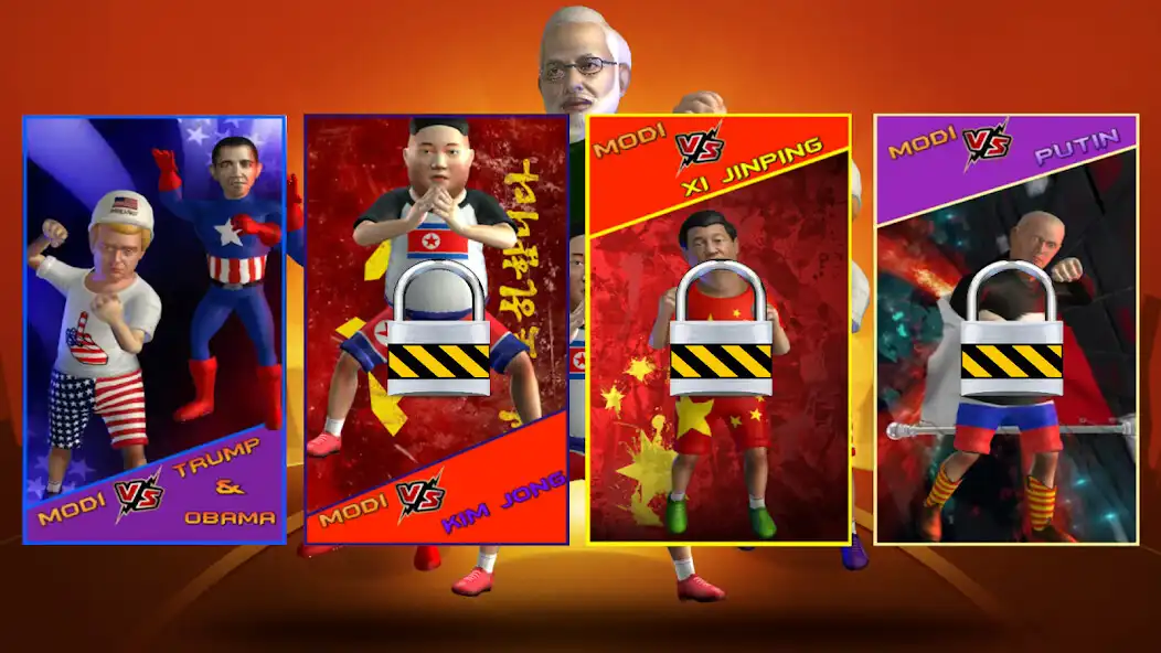 Play Modi Fighting Game - 3d Fighting Game ! Attack ! as an online game Modi Fighting Game - 3d Fighting Game ! Attack ! with UptoPlay