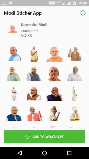 Play Modi Stickers for WAStickerApps  and enjoy Modi Stickers for WAStickerApps with UptoPlay