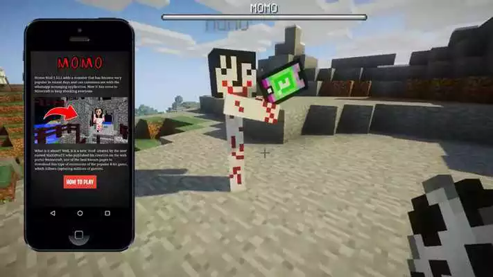 Play Mod Momo for MCPE