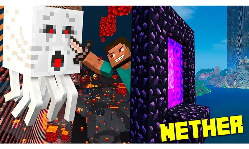 Play Mod Nether for Minecraft PE as an online game Mod Nether for Minecraft PE with UptoPlay