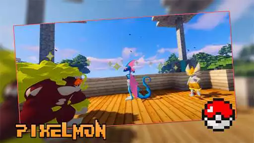 Play Mod Pixelmon for MCPE as an online game Mod Pixelmon for MCPE with UptoPlay