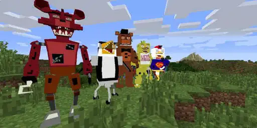 Play Mods FNAF for Minecraft PE as an online game Mods FNAF for Minecraft PE with UptoPlay