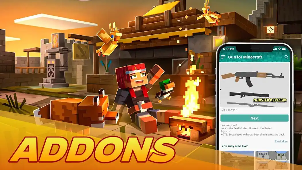Play Mods for Minecraft Addons as an online game Mods for Minecraft Addons with UptoPlay