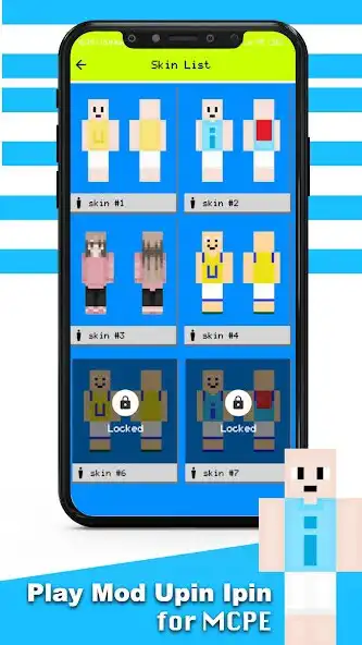 Play Mod skin Upin Ipin for MCPE as an online game Mod skin Upin Ipin for MCPE with UptoPlay
