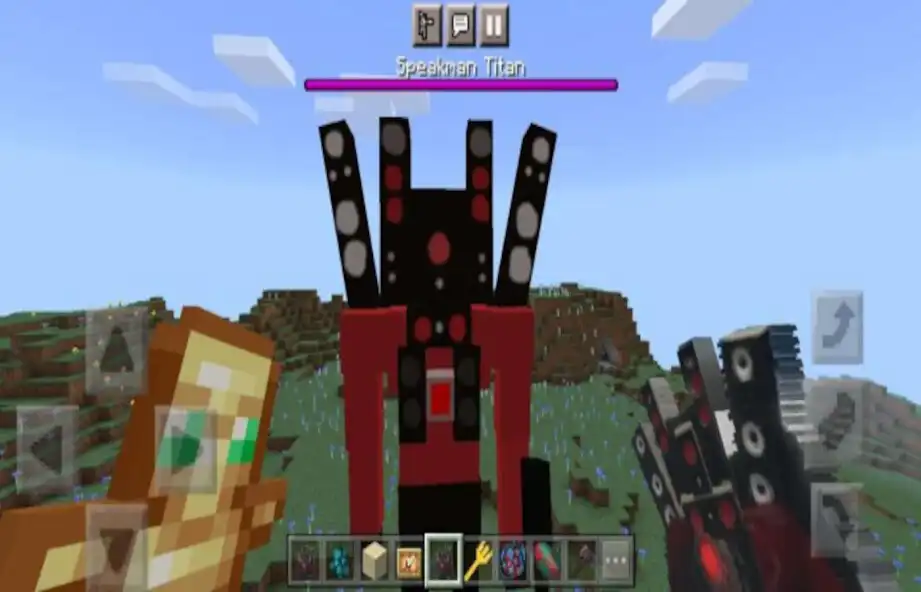 Play Mod Speaker Man for Minecraft as an online game Mod Speaker Man for Minecraft with UptoPlay