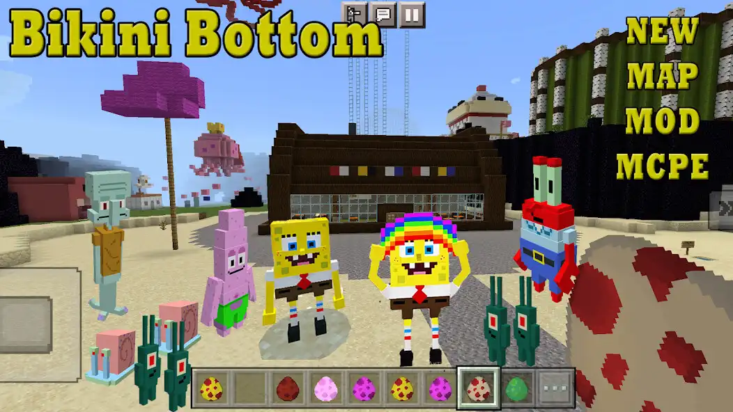 Play Mod SpongeBob for Minecraft PE  and enjoy Mod SpongeBob for Minecraft PE with UptoPlay
