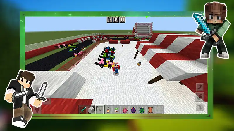 Play Mod Super Mario Minecraft as an online game Mod Super Mario Minecraft with UptoPlay