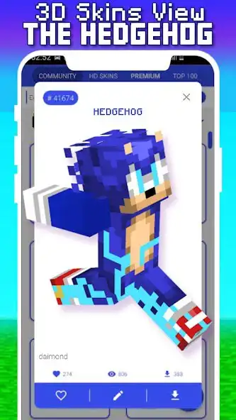 Play Mod The Hedgehog for MCPE as an online game Mod The Hedgehog for MCPE with UptoPlay