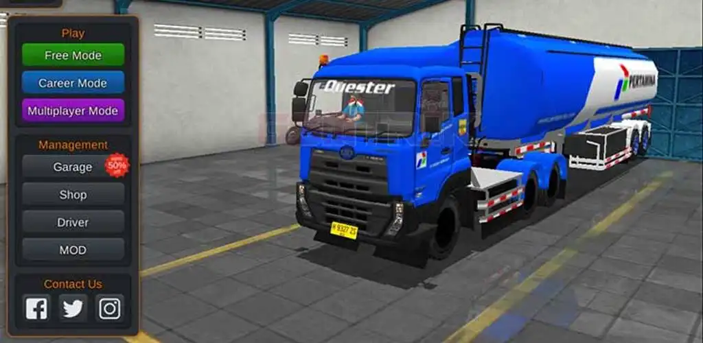 Play Mod Truk Tangki Pertamina as an online game Mod Truk Tangki Pertamina with UptoPlay