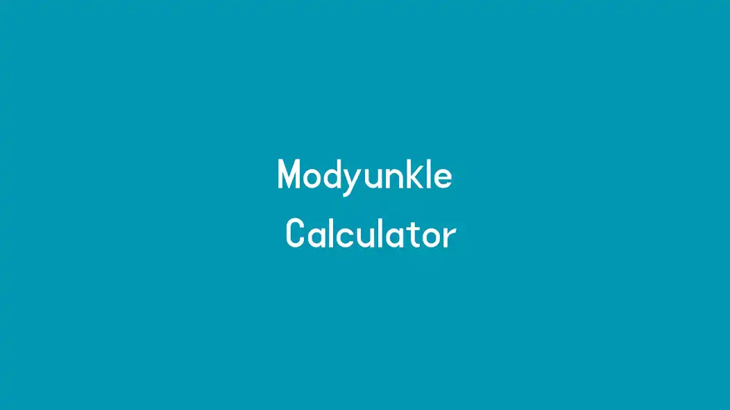 Play Modyunkle Calculator as an online game Modyunkle Calculator with UptoPlay