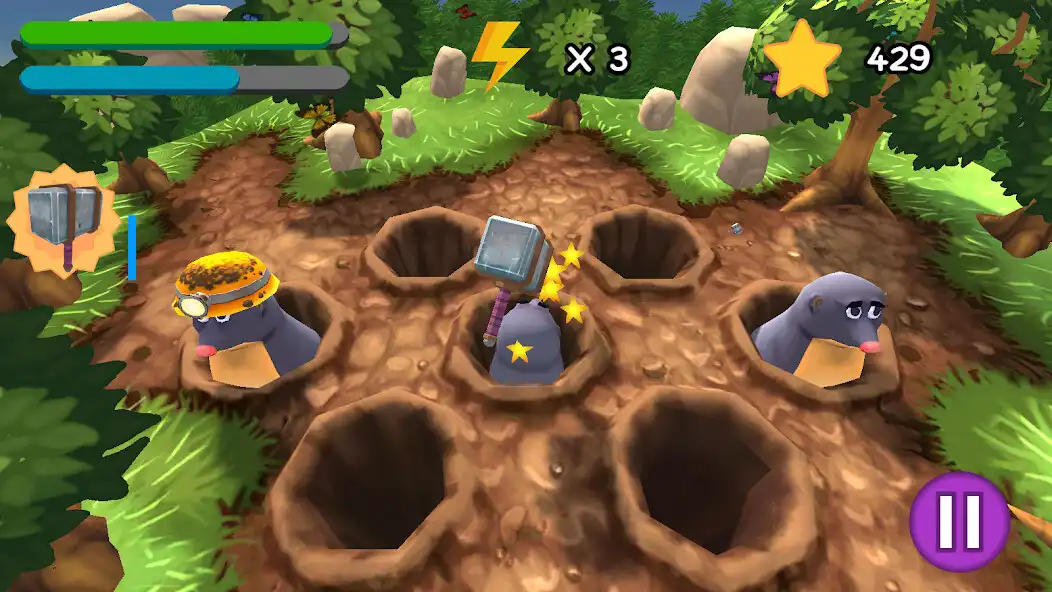 Play Mole Maniacs as an online game Mole Maniacs with UptoPlay