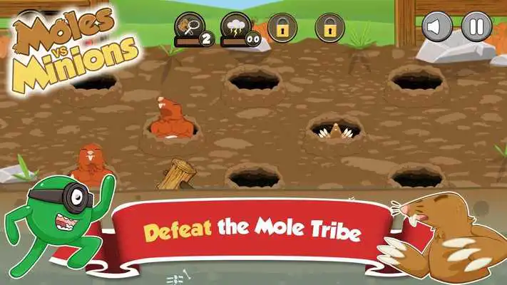 Play Moles vs Minions: Whack-a-mole