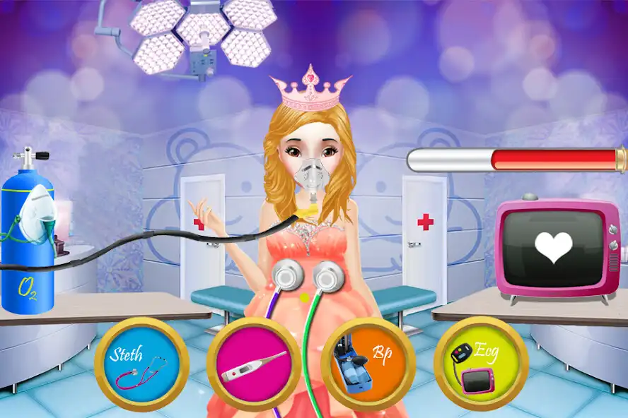 Play Mommy Bith Newborn Twins Baby as an online game Mommy Bith Newborn Twins Baby with UptoPlay