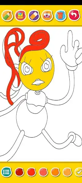 Play Mommy Long Legs Coloring as an online game Mommy Long Legs Coloring with UptoPlay