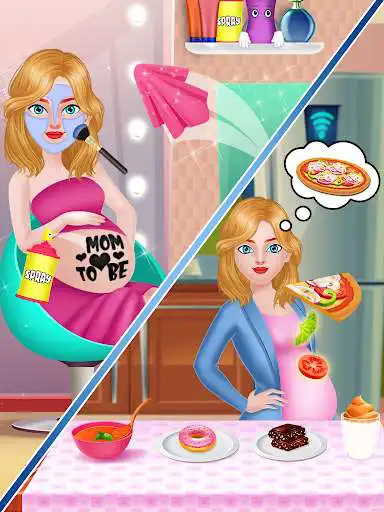 Play Mom  newborn babyshower - Babysitter Game  and enjoy Mom  newborn babyshower - Babysitter Game with UptoPlay