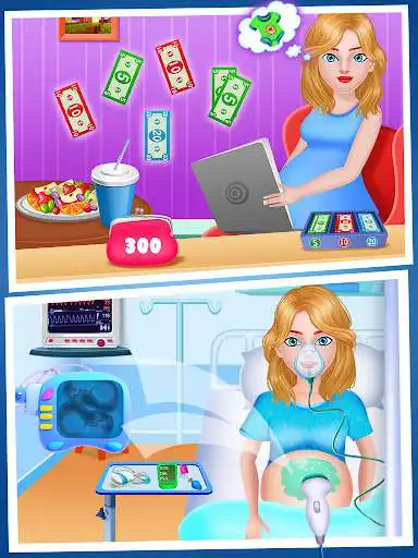 Play Mom  newborn babyshower - Babysitter Game as an online game Mom  newborn babyshower - Babysitter Game with UptoPlay