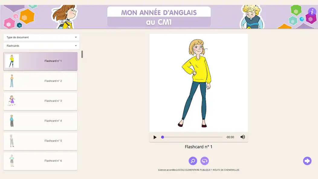Play Mon année danglais au CM1  and enjoy Mon année danglais au CM1 with UptoPlay