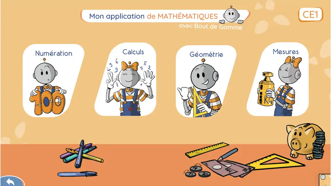 Play Mon appli de math CE1 avec BDG as an online game Mon appli de math CE1 avec BDG with UptoPlay