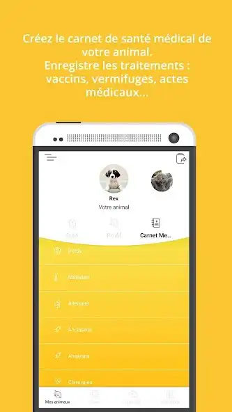 Play Mon Compagnon, Carnet de santé animal de compagnie as an online game Mon Compagnon, Carnet de santé animal de compagnie with UptoPlay