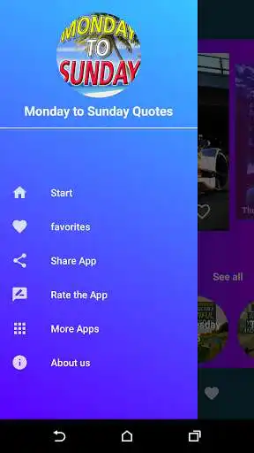Play Monday to Sunday Quotes  and enjoy Monday to Sunday Quotes with UptoPlay