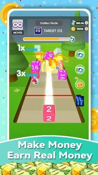 Play Money 2048 3D : Cash Rewards  and enjoy Money 2048 3D : Cash Rewards with UptoPlay