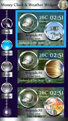Play Money Clock  Weather Widget