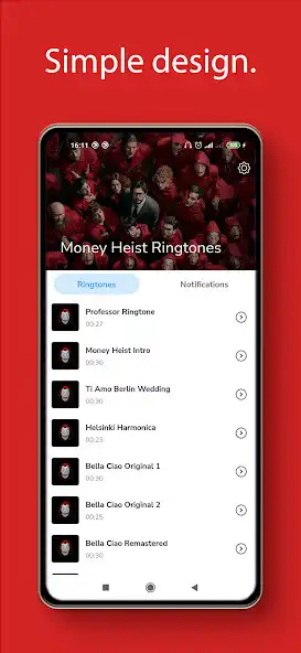 Play Money Heist Ringtones  and enjoy Money Heist Ringtones with UptoPlay