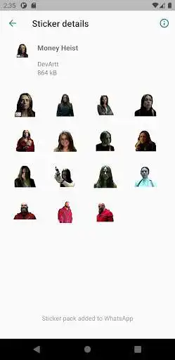 Play Money Heist Stickers as an online game Money Heist Stickers with UptoPlay