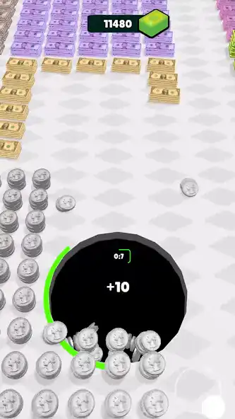 Play Money Hole 3D! as an online game Money Hole 3D! with UptoPlay