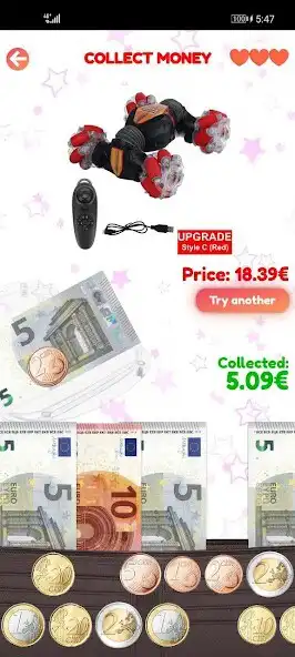 Play Money Kids - Count real money as an online game Money Kids - Count real money with UptoPlay