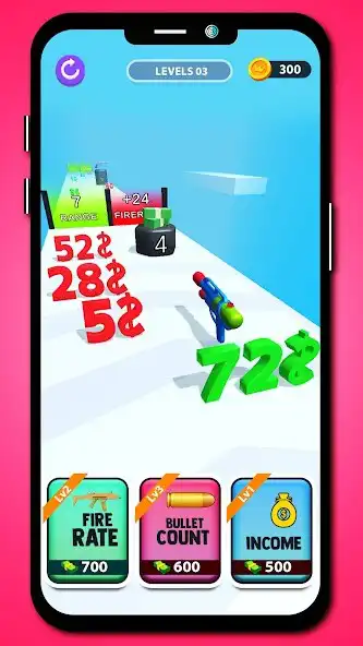 Play Money Merge Shoot! Gun Rush 3D as an online game Money Merge Shoot! Gun Rush 3D with UptoPlay