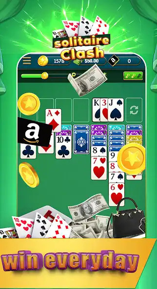 Play Money Solitaire Clash Win Cash  and enjoy Money Solitaire Clash Win Cash with UptoPlay