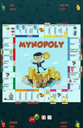 Play Monger-Dice Board Game as an online game Monger-Dice Board Game with UptoPlay